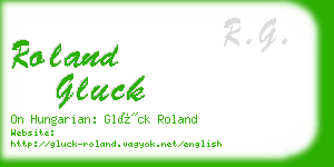 roland gluck business card