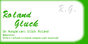 roland gluck business card